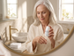 Person applying Sensurae Calming Vitamin C Serum — fragrance-free, fast-drying brightening serum for sensitive skin