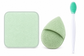 Sensurae_Bloom_Soft_Touch_Toolkit_in_green_reusable_konjac_sponge_microfibre_cloth_and_silicone_stick_for_hands-free_skincare