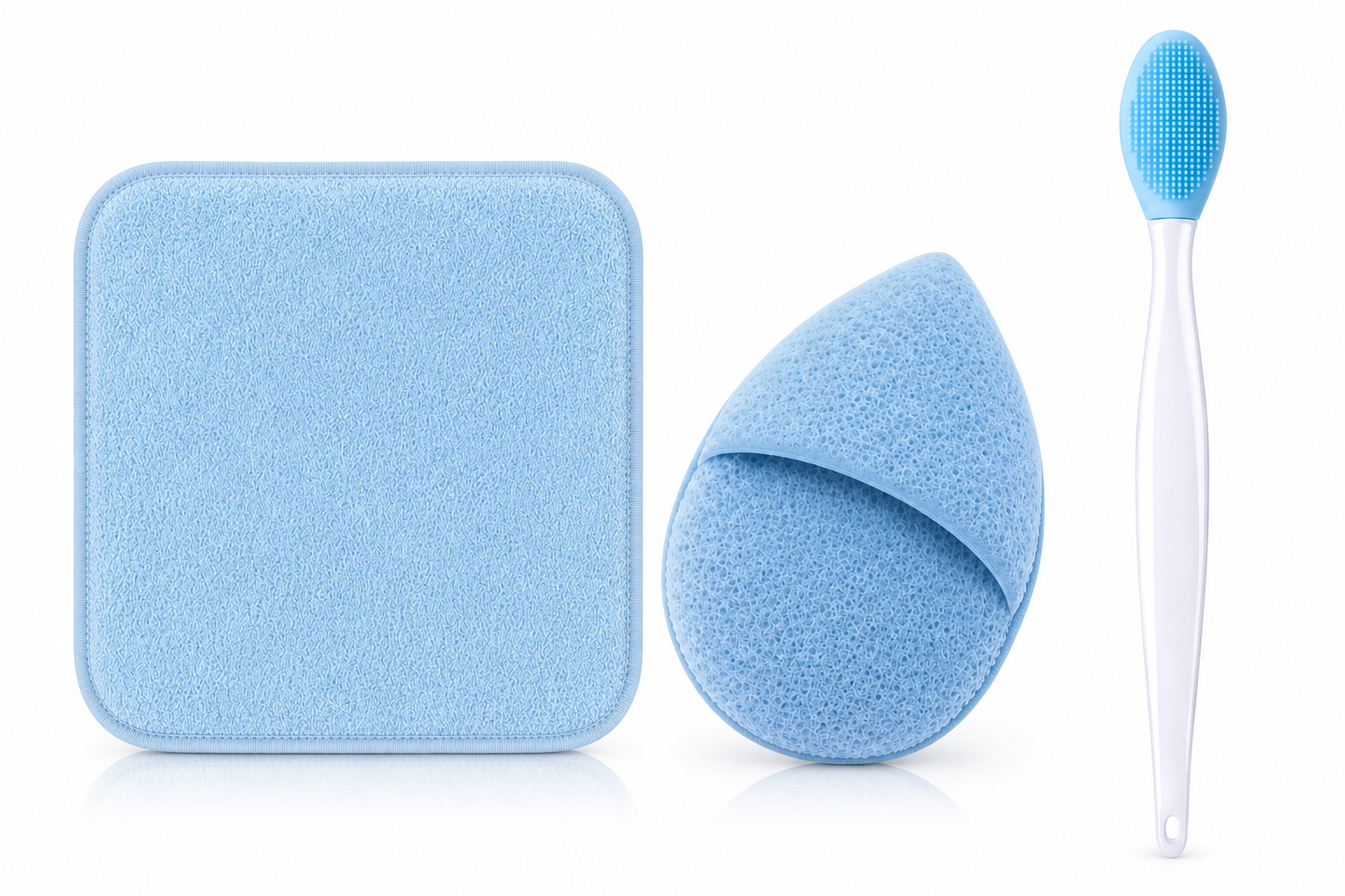 Sensurae_Flourish_Soft_Touch_Toolkit_in_blue_reusable_sponge_microfibre_cloth_and_silicone_stick_for_gentle_skincare