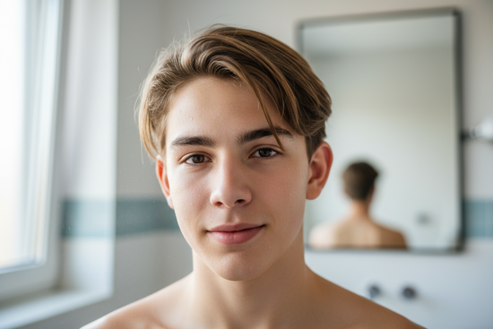 same boy skincare no acne after shot